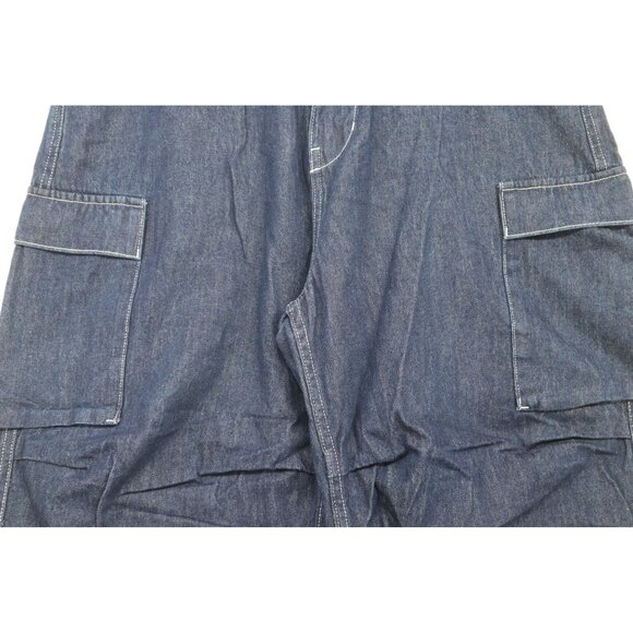 Edwin Medium Denim Baggy Pants With Multiple Pockets & Relaxed Fit - Picture 11 of 16